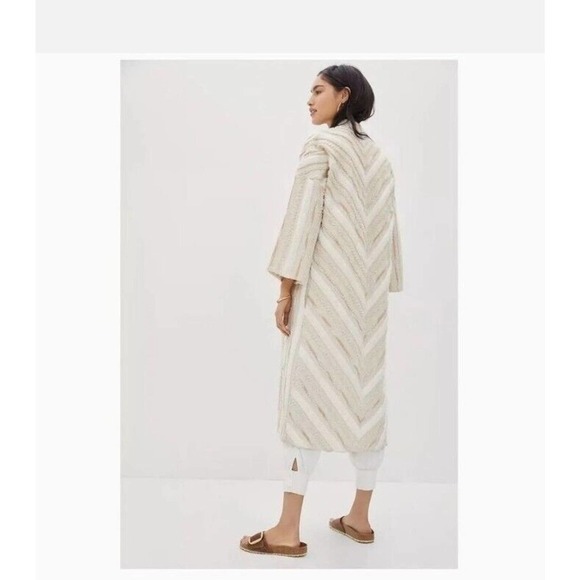 Anthropologie‎ Kimono Ollari Renee Duster Sweater Coat Jacket Cream Small NWT - Picture 3 of 12